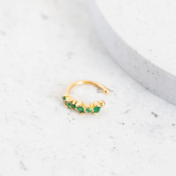 Verde Stone Ear Cuff (S925) - Picture 5 of 6